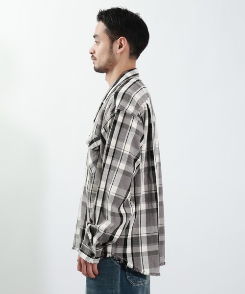 BAYFLOW（ベイフロー）の「マドラスヘビーチェックシャツ（シャツ/ブラウス・メンズ・ネイビー/チャコール・MEDIUM/LARGE）」の8枚目の写真