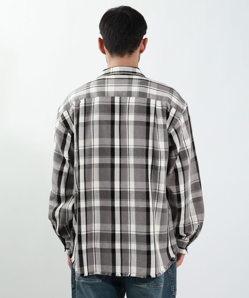 BAYFLOW（ベイフロー）の「マドラスヘビーチェックシャツ（シャツ/ブラウス・メンズ・ネイビー/チャコール・MEDIUM/LARGE）」の9枚目の写真