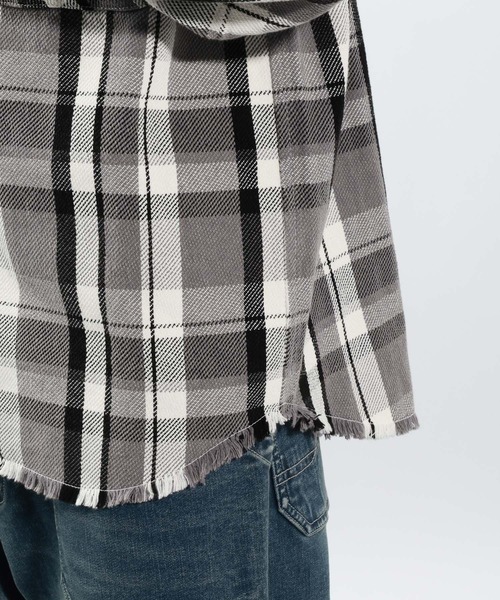 BAYFLOW（ベイフロー）の「マドラスヘビーチェックシャツ（シャツ/ブラウス・メンズ・ネイビー/チャコール・MEDIUM/LARGE）」の14枚目の写真