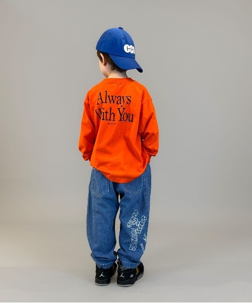 GROOVY COLORS(グルービーカラーズ)の「8oz Denim Graffiti Ballooned Long Pants(その他パンツ・キッズ・ブルー・115)」の5枚目の写真