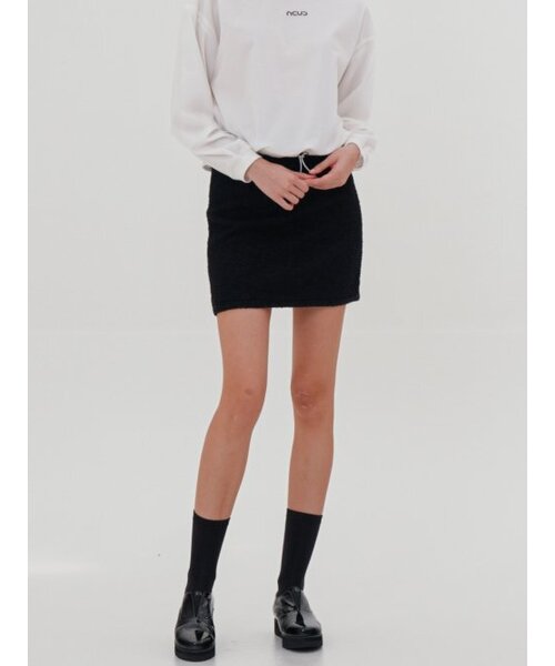 ACUD(アクド)の「Alpaca Tweed Mini Skirt _Black(スカート・レディース・ブラック・S/M)」の3枚目の写真
