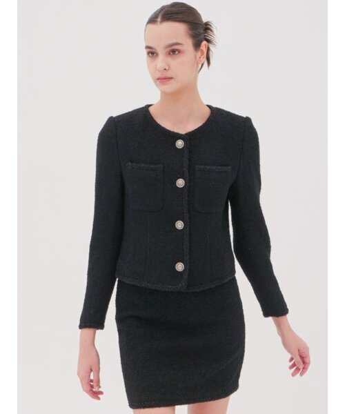 ACUD(アクド)の「Alpaca Tweed Mini Skirt _Black(スカート・レディース・ブラック・S/M)」の4枚目の写真