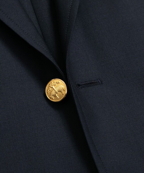 BROOKS BROTHERS（ブルックスブラザーズ）の「ミラクルクリンプウール　段返り３釦　ブレザー　Slim（テーラードジャケット・メンズ・ネイビー・36SHT/37SHT/38SHT/39SHT/40SHT/42SHT）」の4枚目の写真