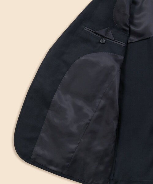 BROOKS BROTHERS（ブルックスブラザーズ）の「ミラクルクリンプウール　段返り３釦　ブレザー　Slim（テーラードジャケット・メンズ・ネイビー・36SHT/37SHT/38SHT/39SHT/40SHT/42SHT）」の5枚目の写真