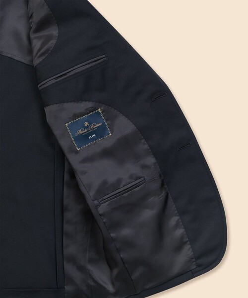 BROOKS BROTHERS（ブルックスブラザーズ）の「ミラクルクリンプウール　段返り３釦　ブレザー　Slim（テーラードジャケット・メンズ・ネイビー・36SHT/37SHT/38SHT/39SHT/40SHT/42SHT）」の6枚目の写真