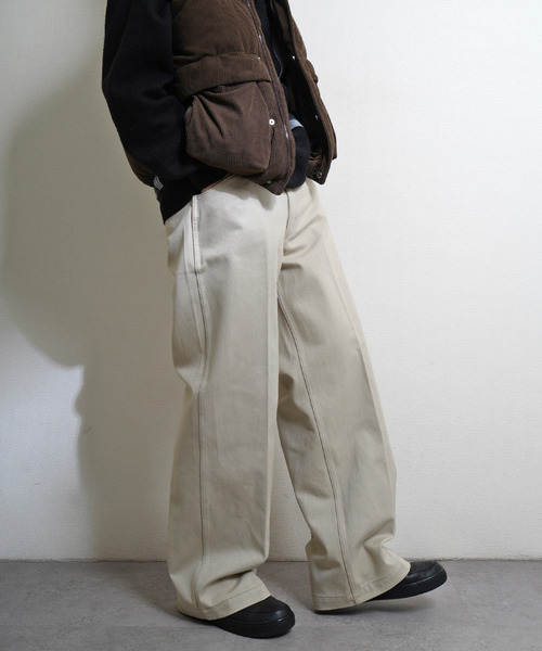 BEN DAVIS(ベンデイビス)の「BENDAVIS EXTRA WIDE C-PANTS(チノパンツ・メンズ・ネイビー系/チャコール/ベージュ/ブラウン/ブラック/アイボリー・SMALL/MEDIUM/LARGE/X-LARGE)」の5枚目の写真