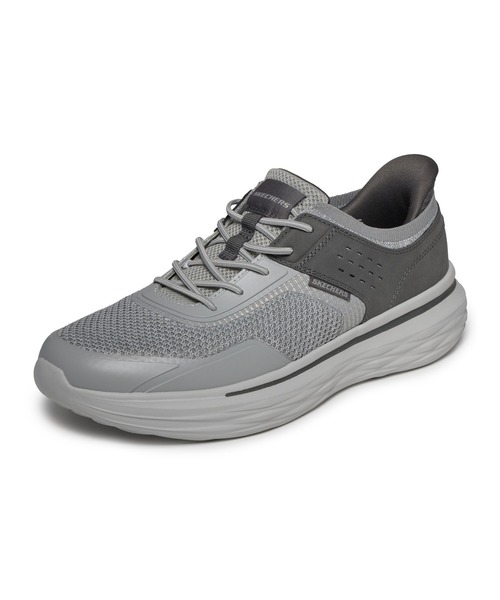SKECHERS(スケッチャーズ)の「スケッチャーズ スリップインズ リラックスフィット ネバロ タヴォ(スニーカー・メンズ・グレー/ブラック×ブラック・25cm/25.5cm/26cm/26.5cm/27cm/27.5cm)」の1枚目の写真