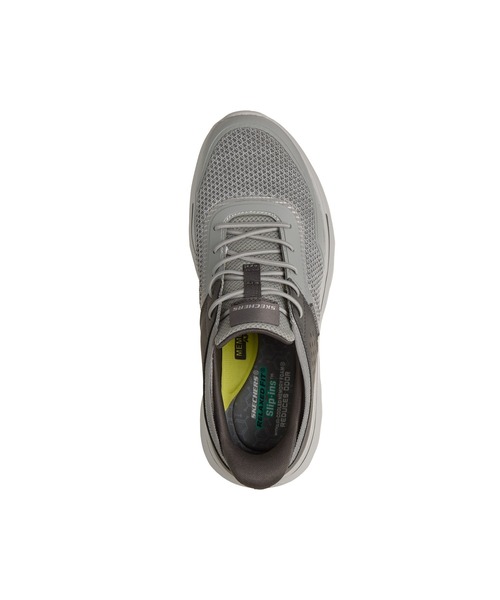 SKECHERS(スケッチャーズ)の「スケッチャーズ スリップインズ リラックスフィット ネバロ タヴォ(スニーカー・メンズ・グレー/ブラック×ブラック・25cm/25.5cm/26cm/26.5cm/27cm/27.5cm)」の3枚目の写真