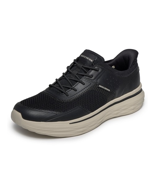 SKECHERS(スケッチャーズ)の「スケッチャーズ スリップインズ リラックスフィット ネバロ タヴォ(スニーカー・メンズ・グレー/ブラック×ブラック・25cm/25.5cm/26cm/26.5cm/27cm/27.5cm)」の11枚目の写真