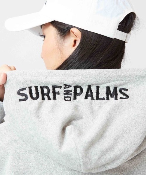 Kahiko(カヒコ)の「【Kahiko】SURF&Palms ジョンフーディー(パーカー・レディース・ホワイト/ネイビー/グレー・FREE)」の6枚目の写真