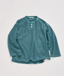 JOURNAL STANDARD relume | 製品染め バックピケ ヘンリーネック 7分袖 Tシャツ(Tシャツ/カットソー)