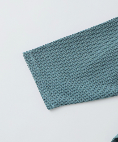 JOURNAL STANDARD relume（ジャーナルスタンダード　レリューム）の「製品染め バックピケ ヘンリーネック 7分袖 Tシャツ（Tシャツ/カットソー・メンズ・ナチュラル/グリーン系その他/ピンク系その他・LARGE/MEDIUM）」の10枚目の写真