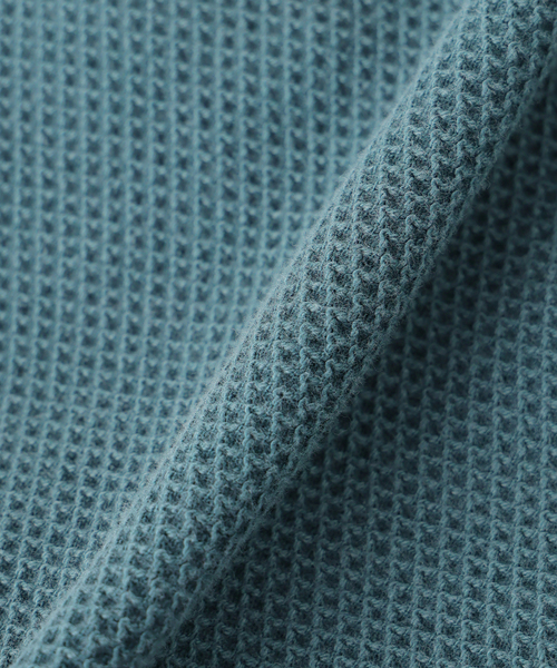 JOURNAL STANDARD relume（ジャーナルスタンダード　レリューム）の「製品染め バックピケ ヘンリーネック 7分袖 Tシャツ（Tシャツ/カットソー・メンズ・ナチュラル/グリーン系その他/ピンク系その他・LARGE/MEDIUM）」の7枚目の写真