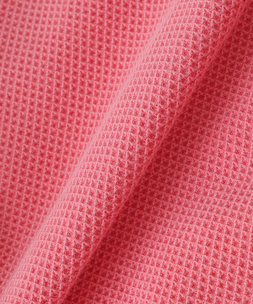 JOURNAL STANDARD relume（ジャーナルスタンダード　レリューム）の「製品染め バックピケ ヘンリーネック 7分袖 Tシャツ（Tシャツ/カットソー・メンズ・ナチュラル/グリーン系その他/ピンク系その他・LARGE/MEDIUM）」の6枚目の写真