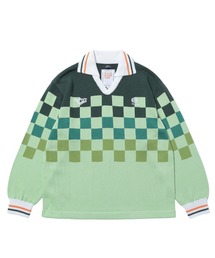 RICE NINE TEN（ライスナインテン）の「RICE NINE TEN KNITTING CHECKRD SOCCER JERSEY KN-CH-SOC（ニット/セーター）」