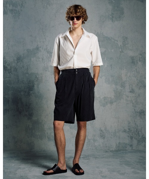wjk（ダヴルジェイケイ）の「skipper shirt H/S（シャツ/ブラウス・メンズ・ブラック/ホワイト/ブラック×ホワイト/ネイビー・SMALL/MEDIUM/LARGE/X-LARGE）」の14枚目の写真