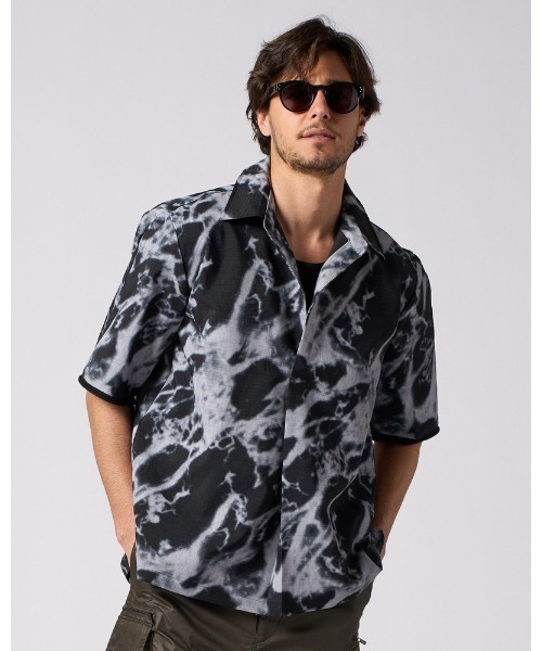wjk（ダヴルジェイケイ）の「skipper shirt H/S（シャツ/ブラウス・メンズ・ブラック/ホワイト/ブラック×ホワイト/ネイビー・SMALL/MEDIUM/LARGE/X-LARGE）」の17枚目の写真