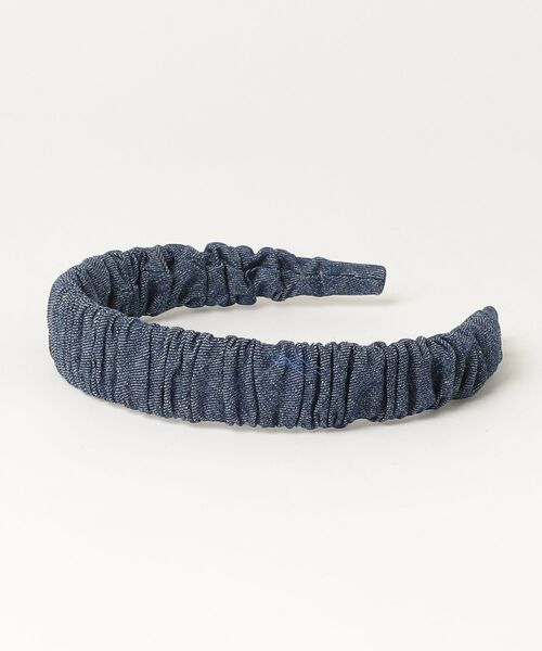 ALEXANDRE DE PARIS(アレクサンドルドゥパリ)の「ALEXANDRE DE PARIS TIMELESS LE DENIM ARIELLE SERRE TETE 25MM アレクサンドル ドゥ パリ デニム カチューシャ(カチューシャ・レディース・ネイビー系1・FREE)」の8枚目の写真
