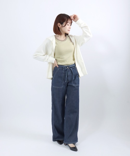 Champion(チャンピオン)の「Champion(チャンピオン)ベーシック ジップアップスウェットパーカー/レディース(パーカー・レディース・オフホワイト/ネイビー/アッシュグレー/レッド系/ブラック・L/M/XL)」の18枚目の写真