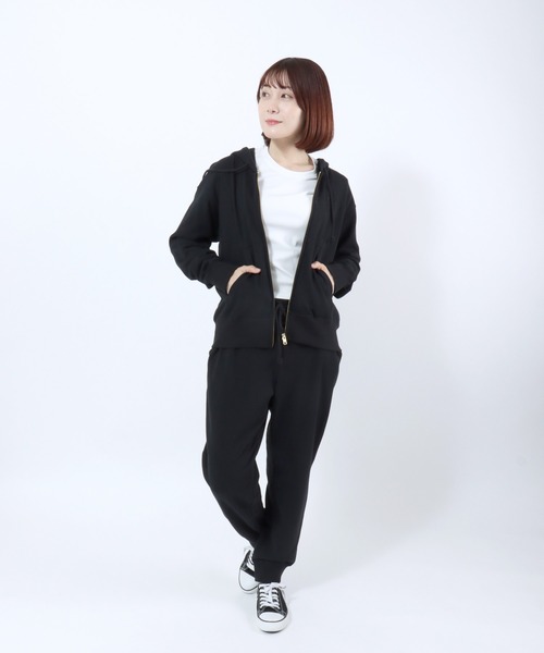 Champion(チャンピオン)の「Champion(チャンピオン)ベーシック ジップアップスウェットパーカー/レディース(パーカー・レディース・オフホワイト/ネイビー/アッシュグレー/レッド系/ブラック・L/M/XL)」の21枚目の写真