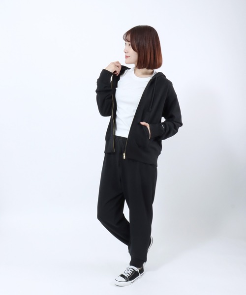 Champion(チャンピオン)の「Champion(チャンピオン)ベーシック ジップアップスウェットパーカー/レディース(パーカー・レディース・オフホワイト/ネイビー/アッシュグレー/レッド系/ブラック・L/M/XL)」の22枚目の写真