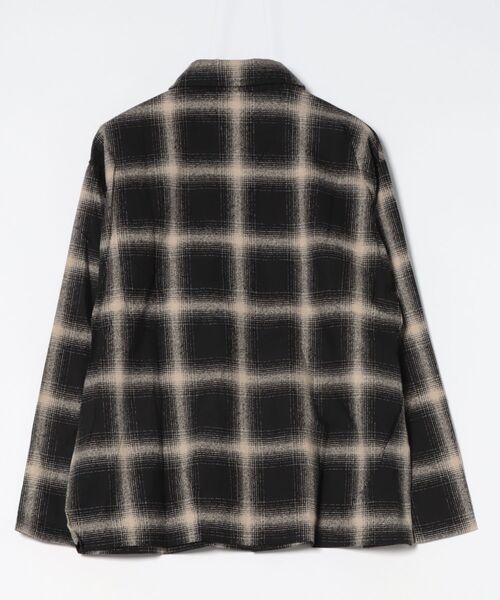 N.s(エヌドットエス)の「【HANEI/ハンエイ】Jisome Check Shirt Jacket シャツジャケット(カバーオール・レディース・アイボリー系/レッド・MEDIUM)」の4枚目の写真