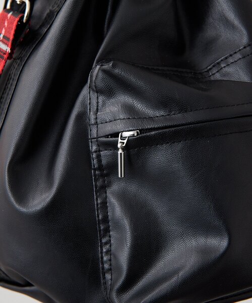 ear PAPILLONNER（イアパピヨネ）の「アウトポケット巾着ショルダーバッグ（ショルダーバッグ・レディース・ブラック/ブルー系その他・FREE）」の8枚目の写真