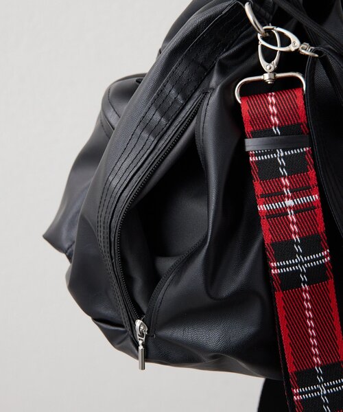 ear PAPILLONNER（イアパピヨネ）の「アウトポケット巾着ショルダーバッグ（ショルダーバッグ・レディース・ブラック/ブルー系その他・FREE）」の12枚目の写真