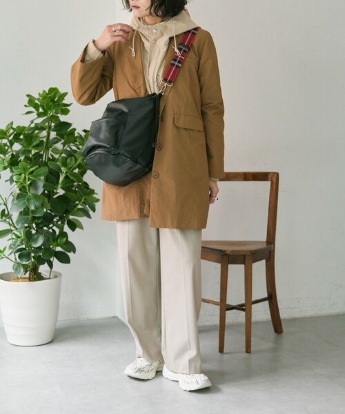 ear PAPILLONNER（イアパピヨネ）の「アウトポケット巾着ショルダーバッグ（ショルダーバッグ・レディース・ブラック/ブルー系その他・FREE）」の18枚目の写真