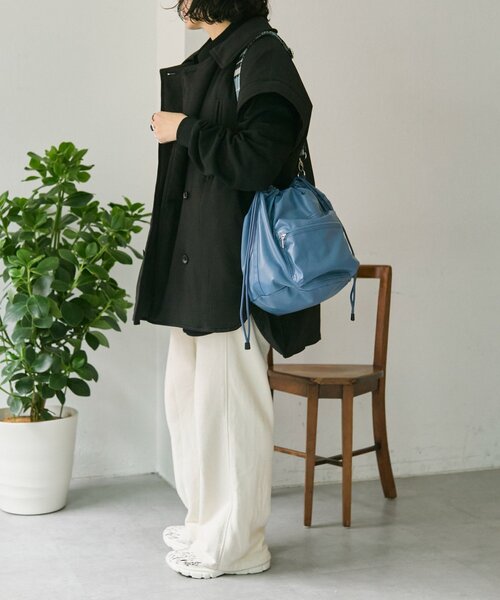 アウトポケット巾着ショルダーバッグ（ショルダーバッグ）｜ear