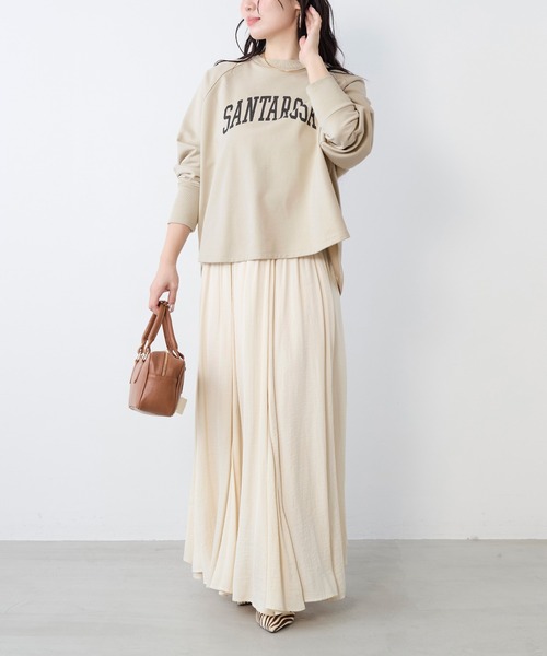 MICA&DEAL（マイカ＆ディール）の「ヘムフレアロングスカート（スカート・レディース・ブラック/ベージュ/ラベンダー/ミント・38）」の10枚目の写真