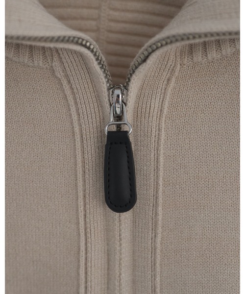 anuke（アンヌーク）の「Zip Rib Knit（ニット/セーター・レディース・アイボリー/グレー・FREE）」の11枚目の写真