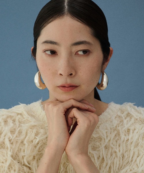 Curensology(カレンソロジー)の「Curensology(カレンソロジー)/<CSG>シルバームーンピアス(ピアス(両耳用)・レディース・シルバー・FREE)」の1枚目の写真