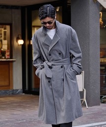 SILVER BULLET（シルバーバレット）の「『CavariA/キャバリア』ダブルロングコート（ノーカラーコート）」