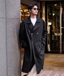 SILVER BULLET（シルバーバレット）の「『CavariA/キャバリア』ダブルロングコート（ノーカラーコート）」