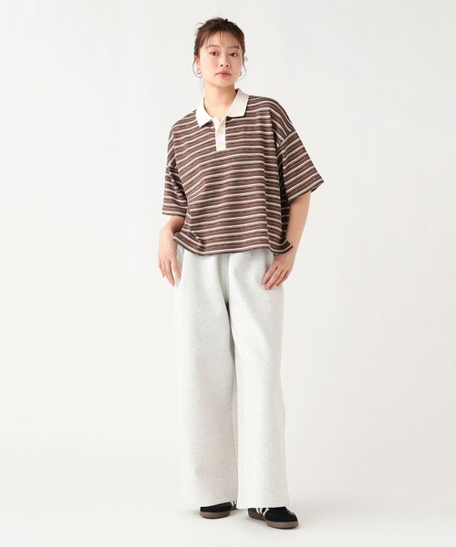 BEAMS HEART（ビームスハート）の「o/ワッフルボーダーポロ（Tシャツ/カットソー・レディース・ホワイト系その他5・FREE）」の2枚目の写真