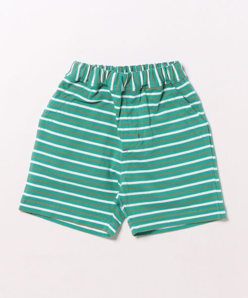 RAGMART（ラグマート）の「ボーダーカットソー5分丈パンツ（その他パンツ・キッズ・グリーン/ベージュ・95cm/90cm/80ｃｍ）」の2枚目の写真