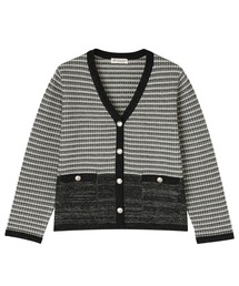 TOKYO SHIRTS | ツイード風 Vネック ジャケット(ノーカラージャケット)