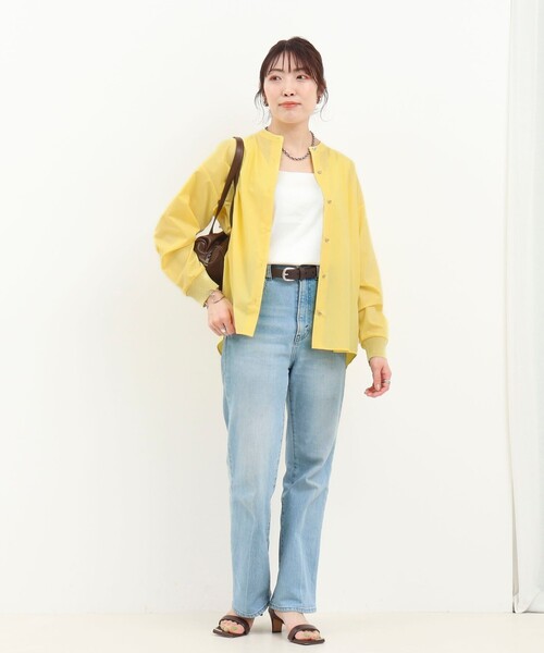 MICO COULIER（ミコクリエ）の「コーマコットンオーバーギャザーブラウス（シャツ/ブラウス・レディース・ホワイト系その他/イエロー/ライトブルー/ブラウン系その他/ベビーピンク・38）」の14枚目の写真