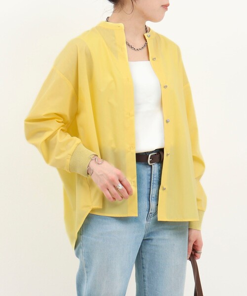 MICO COULIER（ミコクリエ）の「コーマコットンオーバーギャザーブラウス（シャツ/ブラウス・レディース・ホワイト系その他/イエロー/ライトブルー/ブラウン系その他/ベビーピンク・38）」の16枚目の写真