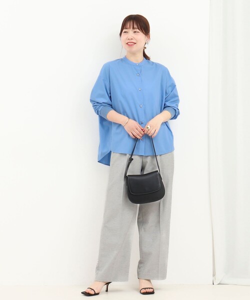 MICO COULIER（ミコクリエ）の「コーマコットンオーバーギャザーブラウス（シャツ/ブラウス・レディース・ホワイト系その他/イエロー/ライトブルー/ブラウン系その他/ベビーピンク・38）」の21枚目の写真