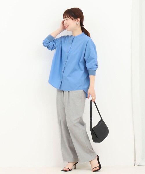 MICO COULIER（ミコクリエ）の「コーマコットンオーバーギャザーブラウス（シャツ/ブラウス・レディース・ホワイト系その他/イエロー/ライトブルー/ブラウン系その他/ベビーピンク・38）」の22枚目の写真