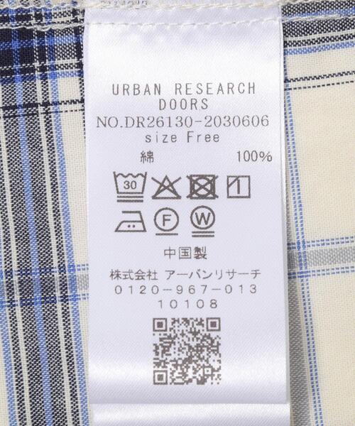 URBAN RESEARCH DOORS（アーバンリサーチドアーズ）の「チェックフリルブラウス（シャツ/ブラウス・レディース・ブルー系その他/ブラック系その他・FREE）」の17枚目の写真