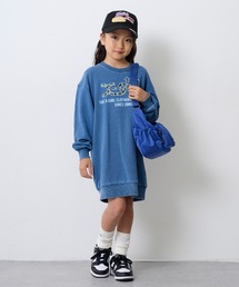 X-girl Stages | デニム裏毛ワンピース(ワンピース)