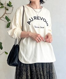un dix cors | バックテープロゴロングTEE(Tシャツ/カットソー)