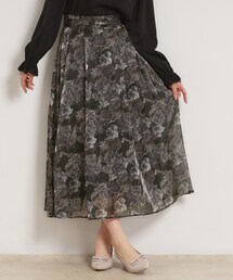 couture brooch（クチュールブローチ）の「【洗える・通勤】Springオーガンフルールスカート（スカート）」