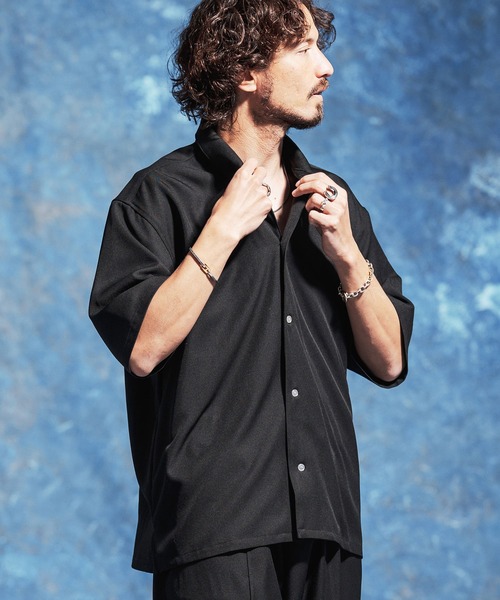 未使用 Munsingwear ストレッチ半袖テーラーカラーシャツ mhs2531-ストレッチルーズシルエットハーフスリーブシャツ(JIH-R1176