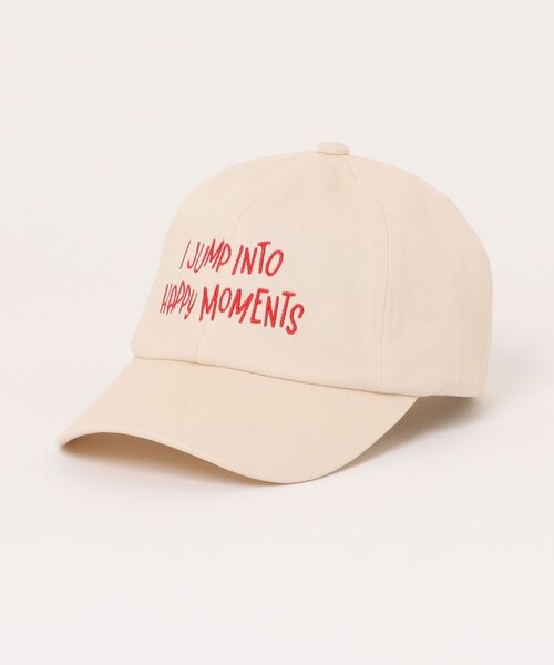 LOWRYS FARM(ローリーズファーム)の「アソートロゴCAP 647312(キャップ・キッズ・ストライプ/チェック/ピンク/ベージュ・FREE)」の1枚目の写真