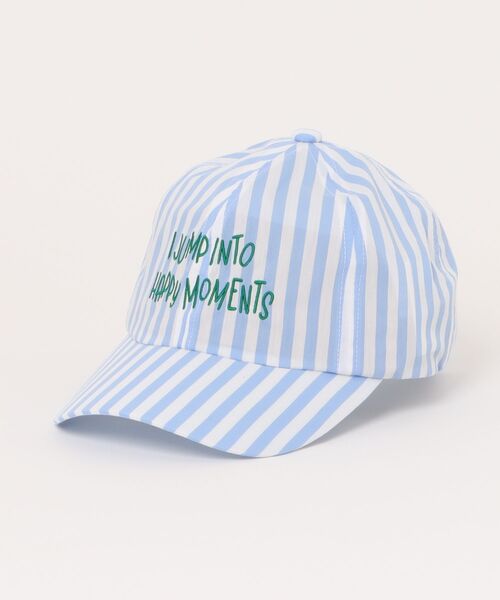 LOWRYS FARM(ローリーズファーム)の「アソートロゴCAP 647312(キャップ・キッズ・ストライプ/チェック/ピンク/ベージュ・FREE)」の3枚目の写真