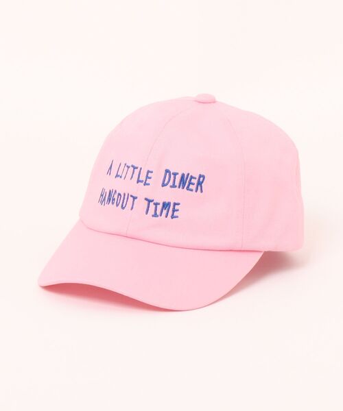 LOWRYS FARM(ローリーズファーム)の「アソートロゴCAP 647312(キャップ・キッズ・ストライプ/チェック/ピンク/ベージュ・FREE)」の2枚目の写真